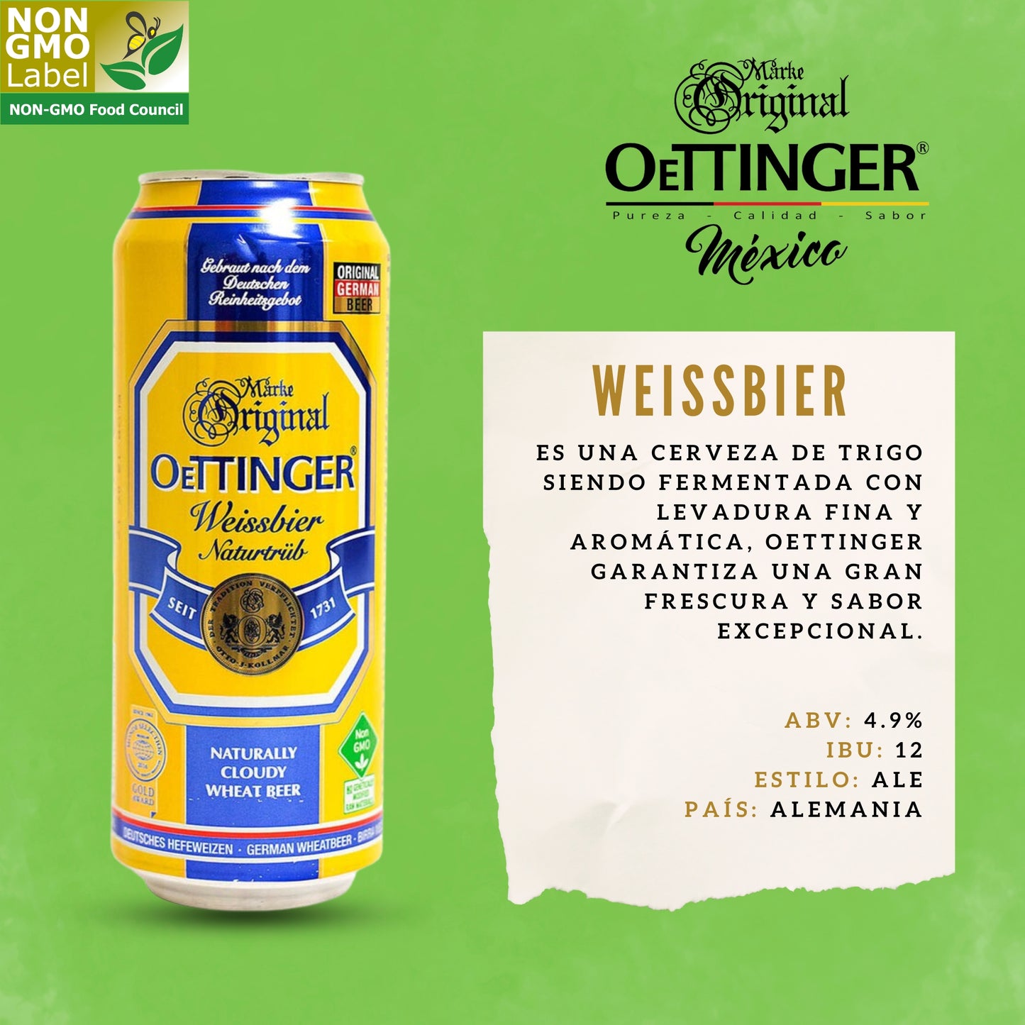 Oettinger Cerveza Orgánica Alemana